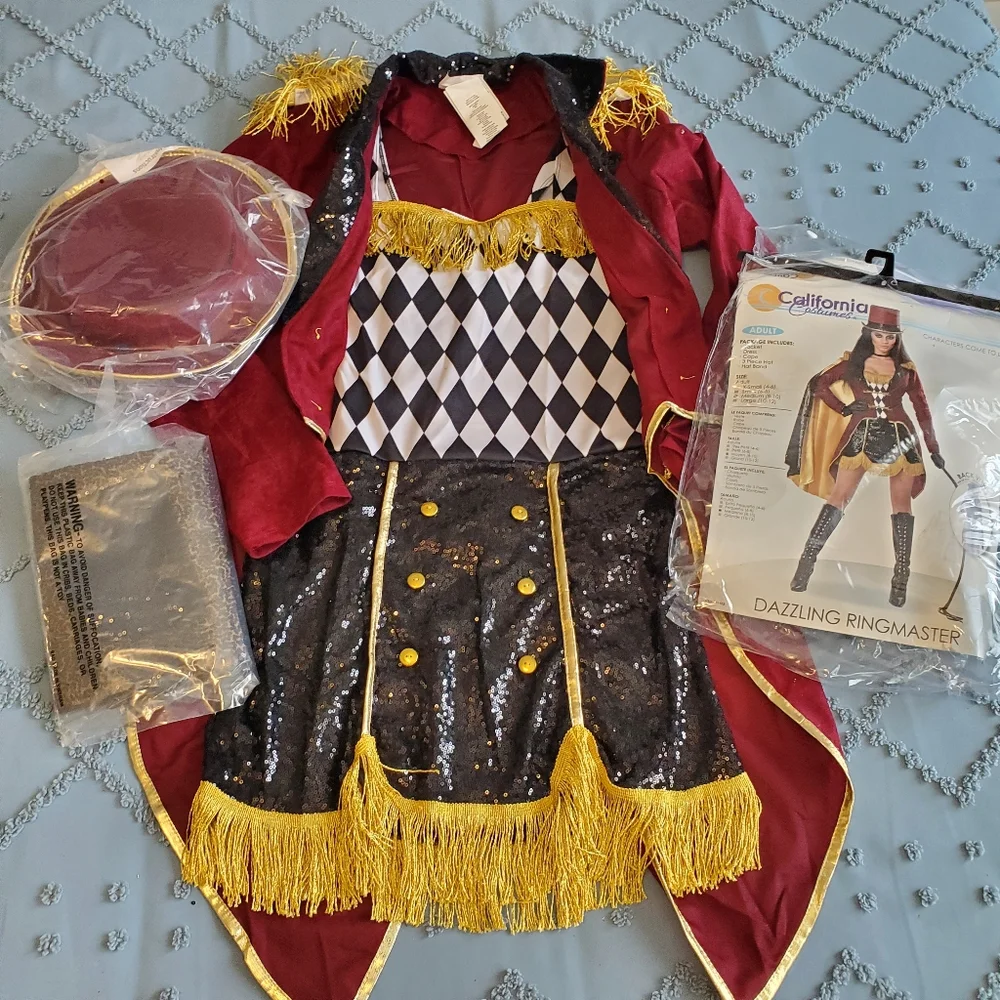 Dazzling Ringmaster The Greatest Showman Adult Halloween Costume M - Picture 2 of 10